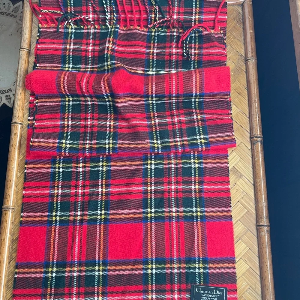 Vintage Christian Dior Cashmaire scarf Monsieur line excellent condition